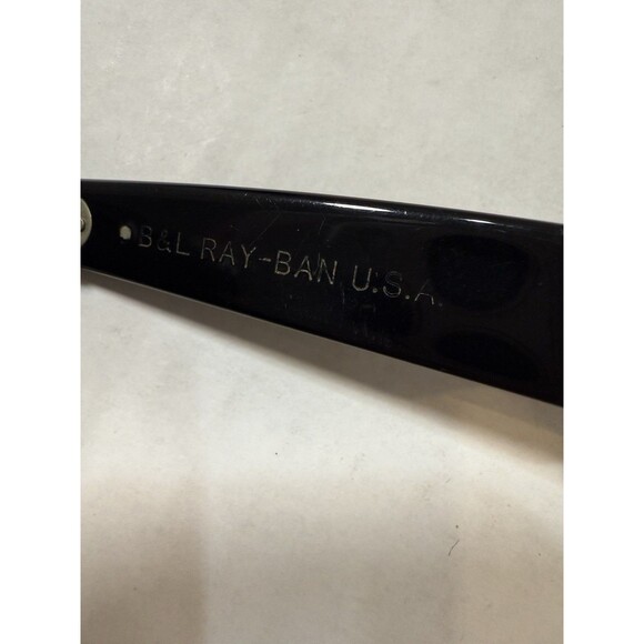 B&L RAY-BAN USA WAYFARER MAX BLACK/GOLD VTG SUNGLASSES G-15 145mm,CASE,CLOTH,BAG - Picture 6 of 16